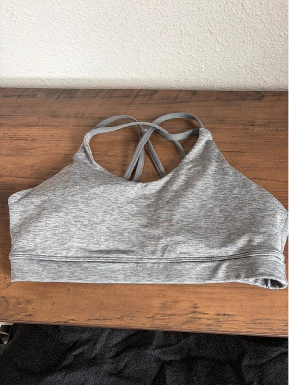 Asics grey sports bra size M. Removable pads
